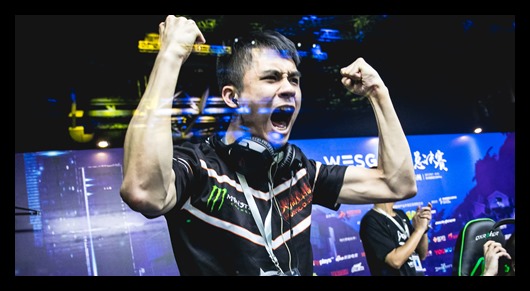 Un giocatore professionista che ha vinto